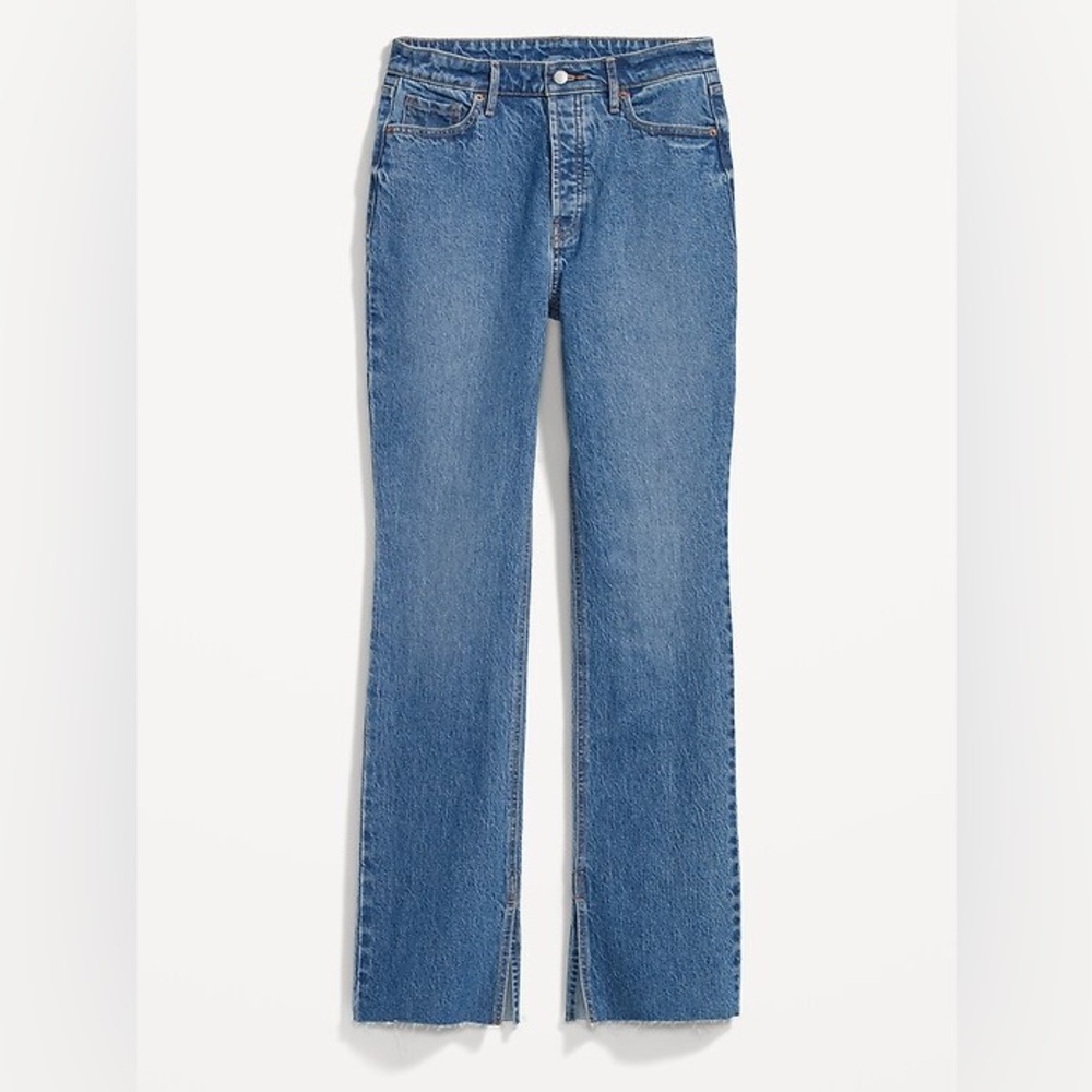 Old Navy Extra High-Waisted Button-Fly Kicker Boot-Cut Jeans